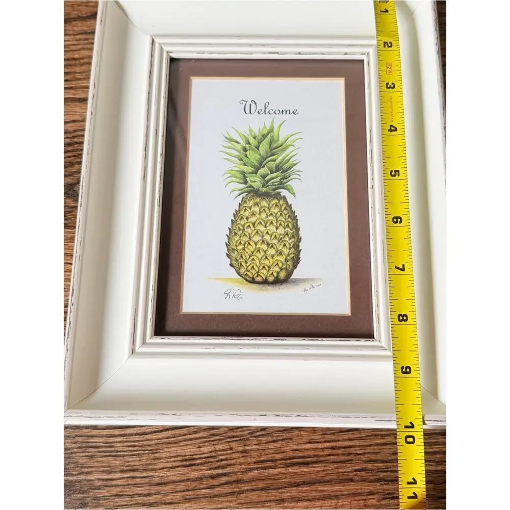 Charleston Pineapple Palm Wall Art Prints Signed George Roberts 2009 Coastal